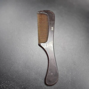 "Peine de tortuga marrón con mango vintage Avon 8"" desenredante de pelo usado" - Imagen 1 de 5
