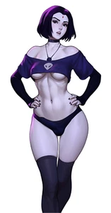 Raven Teen Titans Weatherproof Anime Sticker 6" Car Decal - Picture 1 of 1