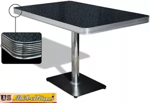 TO-22b American Dinertisch Mesa de Comedor Diner Mesa Gastronomía Mueble Fifties - Imagen 1 de 7