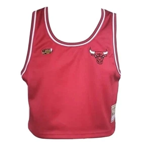 MITCHELL & Ness / Chicago Bulls canotta donna piccola maglia rossa ritagliata NBA 1996 - Foto 1 di 12