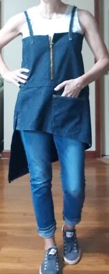 Top delantal túnica de mezclilla reciclado - talla M Foto 1 de 4