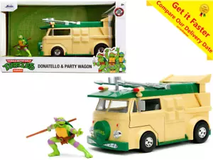 Teenage Mutant Ninja Turtles Party Wagon vehículo escala 1:24 con figura de Donatello - Imagen 1 de 6