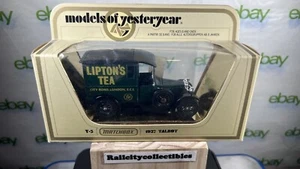 MATCHBOX: MODELS OF YESTERYEAR - Y-5 LIPTON'S TEA 1927 TALBOT. - Picture 1 of 18