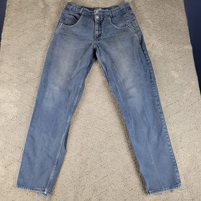 Vintage Guess Jeans Mens 36 Blue Straight Leg Mid Rise 90s Made In USA 35x33 - Image 1 of 4