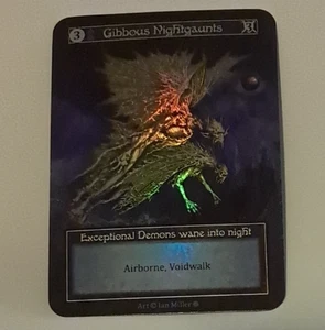 Juego de cartas coleccionables Gibbous Nightgaunts FOIL NM Hechicería Contestada Reino Gótico - Imagen 1 de 3