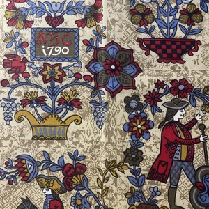 Vintage House N Home Fabric Americana Retro Home Decor - Picture 1 of 4