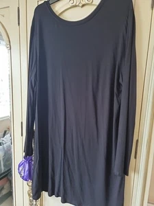 Dress Black T Shirt Style By ASOS Size 16 Oversized Fit - Picture 1 of 5