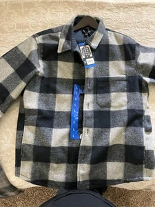 Banana Republic Wool Blend Lined Flannel Shirt Jacket Multi Color Large - Picture 1 of 4