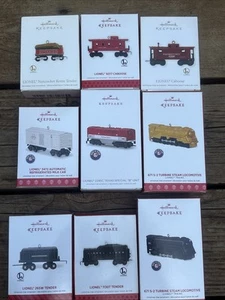 Lot Of 9 Hallmark Lionel Die-Cast Metal Train Keepsake Ornaments In Boxes - Picture 1 of 14