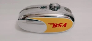 BSA B25 B50 Triumph TR25 1971-73 D355 Steel Yellow Painted Fuel Petrol Tank - Picture 1 of 4