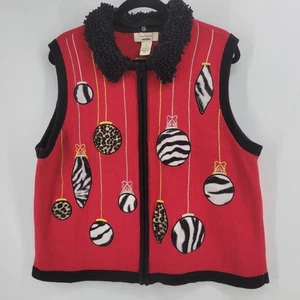 Bechamel 2X Maglione Natalizio Gilet Donna Maglia Natalizia Bottone Ricamato  - Foto 1 di 7