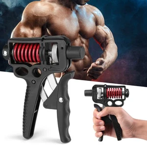 Hand Grip Strength Power Trainer Gripper Strengthener Adjustable Gym Exerciser - Picture 1 of 14