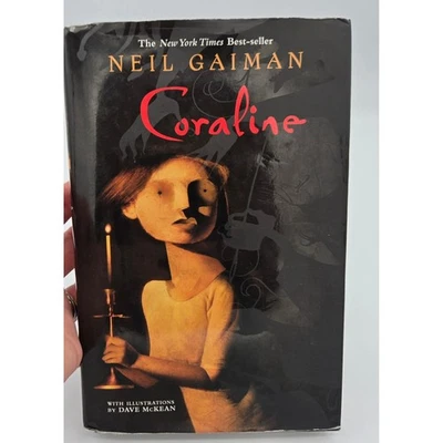 Coraline by Neil Gaiman Hardcover Book Illustrated by Dave McKean Horror - Image 1 of 4