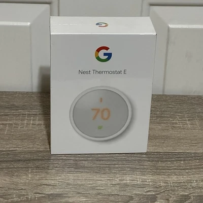 Nest Thermostat E Programmable Smart Thermostat - White (T4000ES).  New - Image 1 of 3