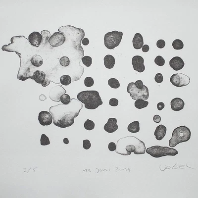 Matten Vogel 13 Juni 2018 Abstrakt Contemporary signiert Lithografie 2018 2/5 - Bild 1 von 3