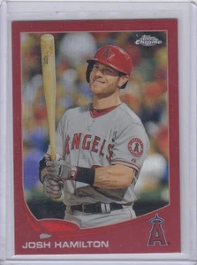 2013 Josh Hamilton Topps Chrome RED REFRACTOR Parallel /25 - #70 Reds Rays - Picture 1 of 2