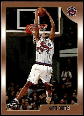 1998-99 Topps #199 Vince Carter Rookie E1 - Image 1 of 2