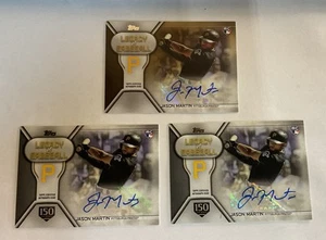 2019 Topps Update Legacy of Baseball Jason Martin Rookie AUTOS Gold /50 & /150 - Picture 1 of 2
