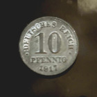 10 Pfennig 1917 Deutsches Reich german empire DR sehr schön erhalten WW1
