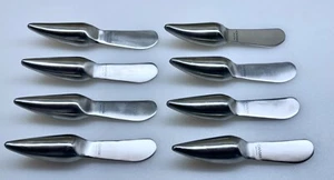 SILVERWARE ~ DANSK ~ ART DECO STYLE 8 Hors D'oeuvres 5 1/2" Cocktail Knives VGC - Picture 1 of 4
