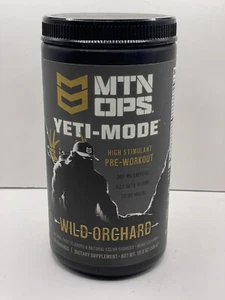MTN OPS Yeti Mode Pre-Workout High Stimulant Drink 30-Serving Wild Orchard - Picture 1 of 5