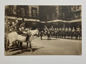 Vintage Postcard London England UK The Horse Guards Changing Guard RPPC - Picture 1 of 2