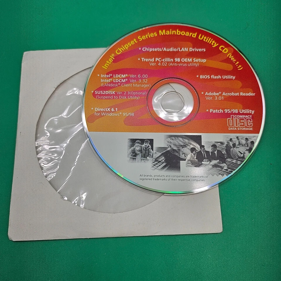 Intel Chipset Series Mainboard Utility CD (Ver. 1.5) Vintage Motherboard Drivers - Image 1 of 3