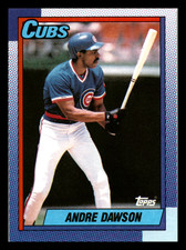 1990 Topps Andre Dawson HOF Chicago Cubs #140 Centered Mint Baseball Card
