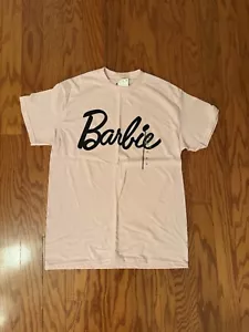 NEW Barbie T Shirt Size Medium Short Sleeve Light Pink Mattel - Picture 1 of 4