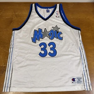VINTAGE Orlando Magic Jersey Mens 2XL White Hill #33 Basketball 90s Champion - Picture 1 of 9