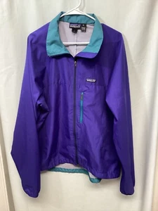 Patagonia Blue XL Polyester Light weight Full Zip Activewear Jacket J3 - Picture 1 of 4