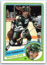 1984-85 O-Pee-Chee Chris Kotsopoulos Hartford Whalers #73