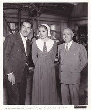 CLAUDETTE COLBERT ADOLPH ZUKOR FRANK LLOYD Vintage 36 CANDID MAID OF SALEM Photo