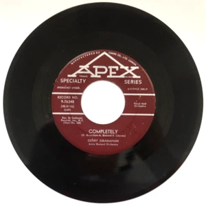 Gerry Granahan COMPLETELY BABY WAIT Rock 'n Roll 45 RPM APEX 7" Record Canada V2 - Picture 1 of 6