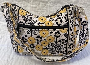 Bandolera Vera Bradley Amarilla “Go Wild” Estampado Flor y Leopardo - Imagen 1 de 12