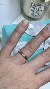 Tiffany & Co. Forever Diamond Ring in Platinum with Diamonds size 5 $1580 - Picture 1 of 18