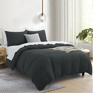 3 Piece Duvet Cover Set 1800 Series Hotel Quality Ultra Soft Cover for Comforter