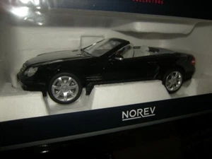 1:18 Norev Mercedes-Benz SL 500 R230 negro/negro en embalaje original - Imagen 1 de 1