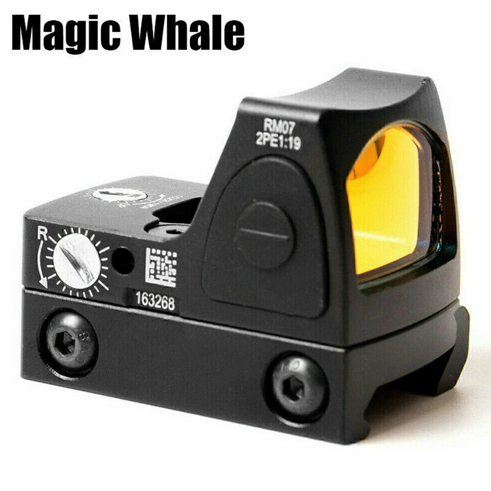 Tactical Mini RMR Holographic Sight Red Dot Reflex Scope w/ 20mm Mount for Glock - Image 1 of 4