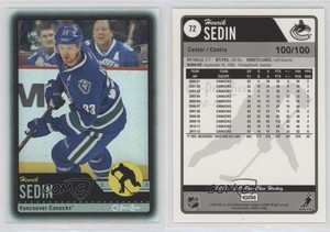 2012-13 O-Pee-Chee Black Rainbow Foil /100 Henrik Sedin #72 HOF
