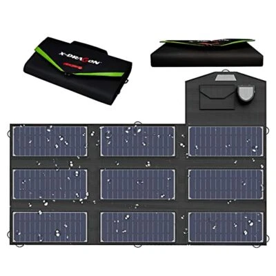 X-DRAGON 70W Monocrystalline Foldable Solar Panel for Power Station Cellphone