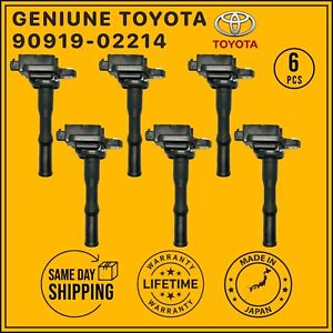 90919-02214 OEM x6 Ignition Coils For 1993-1996 Lexus ES300 Toyota Camry, Avalon