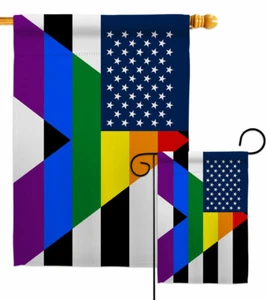 Straight Allies For Equality Garden Flag Support Pride Gift Yard House Banner - Picture 1 of 19