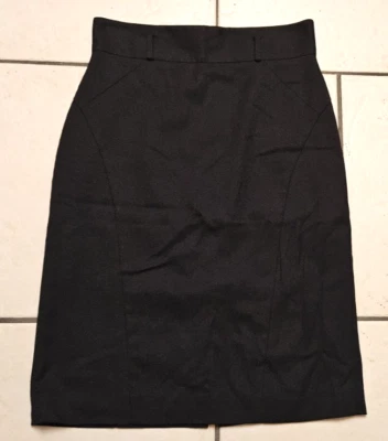 AK ANNE KLEIN Falda Lápiz Negra Elastizada ADORACIÓN DE NEGOCIOS CARRERA ELEGANTE SEXY 6 Foto 1 de 4