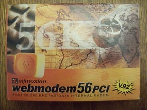 Impression Webmodem 56pci V.92 56,000bps PCI FAX/DATA/MODEM - Picture 1 of 2