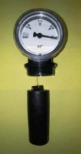 Fuel Oil, Diesel Oil, DEF or Water Tank Gauge German made 1 1/2" 40" to 44" - Picture 1 of 3