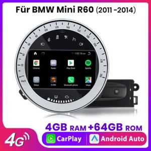 GPS Navi Autoradio für BMW Mini Cooper CarPlay DVD SWC WIFI DSP Android 11 DAB+ - Bild 1 von 6