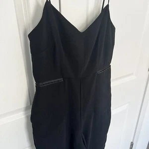 Maeve Anthropologie ‘Magdalena Jumpsuit’ Black 10P pockets spaghetti straps - Bild 1 von 5