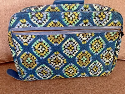 Vintage BANTAM Suitcase Mod Canvas Retro Boho 70’s Overnight luggage Bags w key - Image 1 of 4