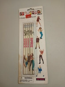 SPICE GIRLS Vintage 1997 Pack Of 5 Rubber Eraser Pencils (Read) - Picture 1 of 9